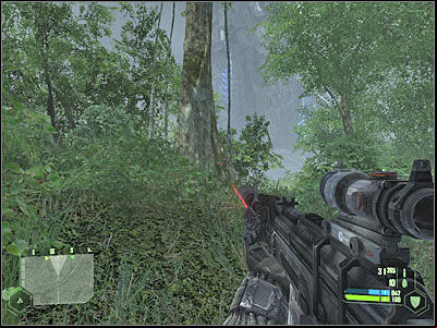 You should be able to reach the camp in just a few seconds - Mission 6 - part 1 | Mission 6 - Awakening - Mission 6 - Awakening - Crysis Game Guide