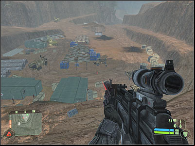 There are a few trailers in this area, as well larger crates - Mission 6 - part 5 | Mission 6 - Awakening - Mission 6 - Awakening - Crysis Game Guide