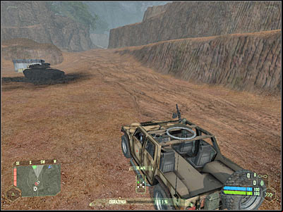 Like Ive already mentioned, enemy tanks wont remain in one place, so you will have to be extremely careful while trying to find them - Mission 6 - part 5 | Mission 6 - Awakening - Mission 6 - Awakening - Crysis Game Guide