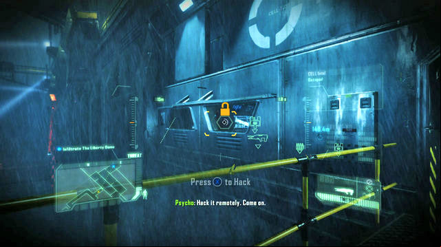 After you leave, follow Psycho to reach the locked door - Make your way through CELL outposts - Post Human! - Crysis 3 - Game Guide and Walkthrough