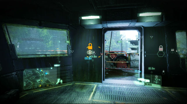 Once the elevator stops, wait for the grate in its ceiling to open and climb there - Destroy the dam - The Root of All Evil - Crysis 3 - Game Guide and Walkthrough