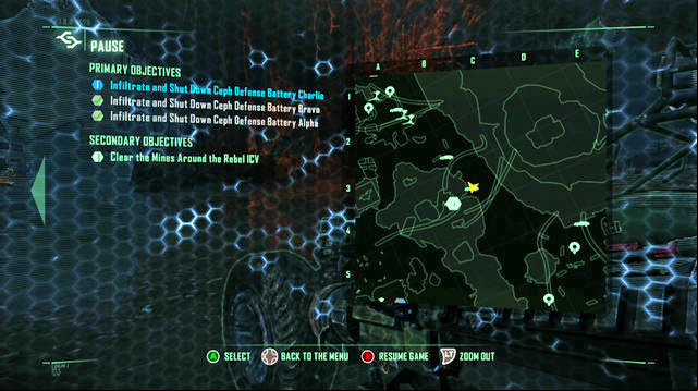 On your way to the last defense system (the yellow arrowhead in the screenshot), you will receive another help request - Destroy the second defense system - Only Human - Crysis 3 - Game Guide and Walkthrough