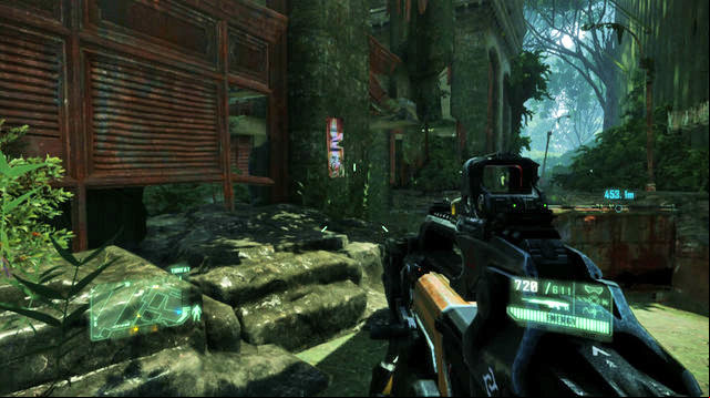 After you destroy the dam, go towards the mission target - The Root of All Evil - CELL intel data and posters - Crysis 3 - Game Guide and Walkthrough