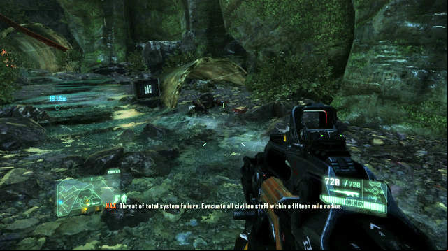 Some 180 meters away from System X headquarters, you will reach a fork in the road - The Root of All Evil - CELL intel data and posters - Crysis 3 - Game Guide and Walkthrough