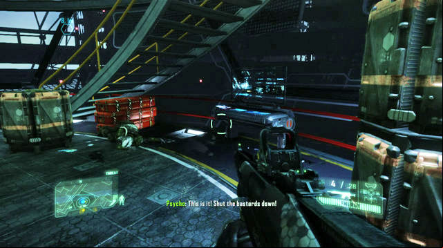 After you restore the pressure and disable the turret, you will be carried, in the elevator, to the control room - The Root of All Evil - CELL intel data and posters - Crysis 3 - Game Guide and Walkthrough