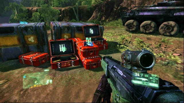 Next to the first APC that you can use - Red Star Rising - CELL intel data and posters - Crysis 3 - Game Guide and Walkthrough