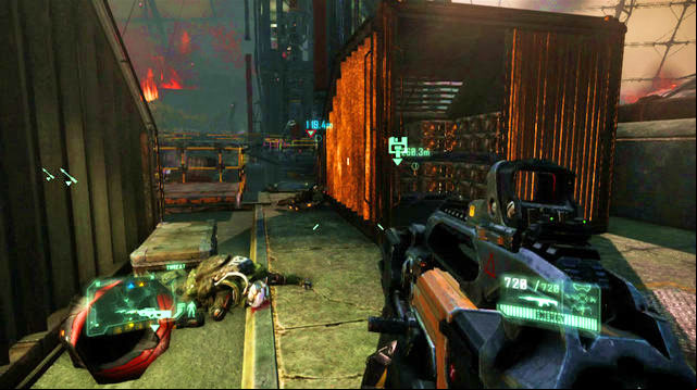 After you infiltrate the base with the command center in, climb down the stairs to the left - Red Star Rising - CELL intel data and posters - Crysis 3 - Game Guide and Walkthrough
