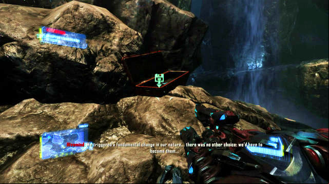 Once you enter the first Ceph Mindcarrier, an enemy-spawning age will open up - Gods and Monsters - CELL intel data and posters - Crysis 3 - Game Guide and Walkthrough