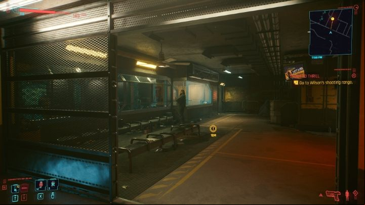 In shooting competitions, the only weapon used is a pistol - Cyberpunk 2077: How to win shooting range? - Campaign - Cyberpunk 2077 Guide