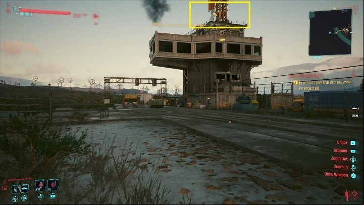 Objective: Destroy the transmitter - Cyberpunk 2077: Agent Saboteur, Badlands - Gigs, walkthrough, map - Badlands - Cyberpunk 2077 Guide