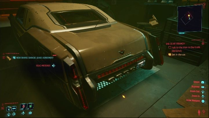 Objective: a car - Cyberpunk 2077: Special Delivery, Westbrook - gigs, walkthrough, map - Westbrook - Cyberpunk 2077 Guide