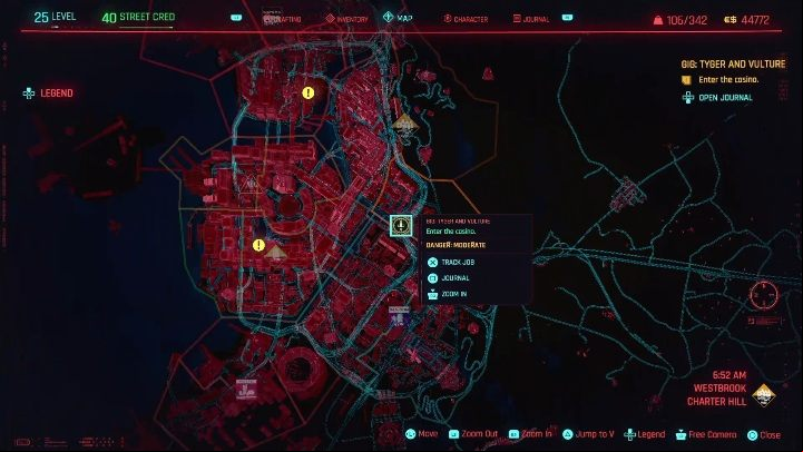1 - Cyberpunk 2077: Thievery, Westbrook - gigs, walkthrough, map - Westbrook - Cyberpunk 2077 Guide