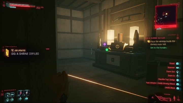 Walkthrough: your task is to get to the main temple and then access the computer - Cyberpunk 2077: Agent Saboteur - gigs, walkthrough, map - Westbrook - Cyberpunk 2077 Guide