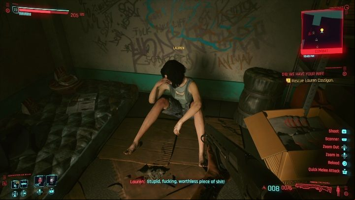 Objective: Lauren Dastigan, alive - Cyberpunk 2077: SOS: Merc Needed, Westbrook - gigs, walkthrough, map - Westbrook - Cyberpunk 2077 Guide