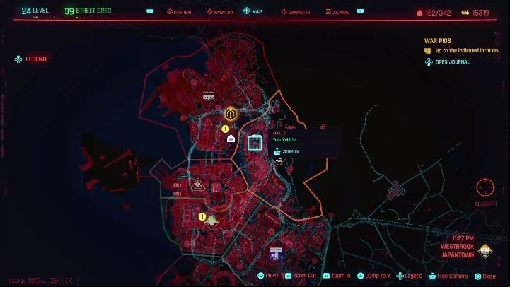 4 - Cyberpunk 2077: SOS: Merc Needed, Westbrook - gigs, walkthrough, map - Westbrook - Cyberpunk 2077 Guide