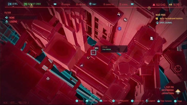 Location: central part of Westbrook, Japantown - Cyberpunk 2077: SOS: Merc Needed, Westbrook - gigs, walkthrough, map - Westbrook - Cyberpunk 2077 Guide