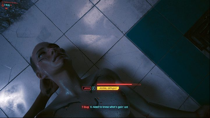 After removing the chip blocking access to the girl's biomonitor, you will activate the Trauma Team rescue system - Cyberpunk 2077: The Rescue walkthrough - Main missions - Cyberpunk 2077 Guide