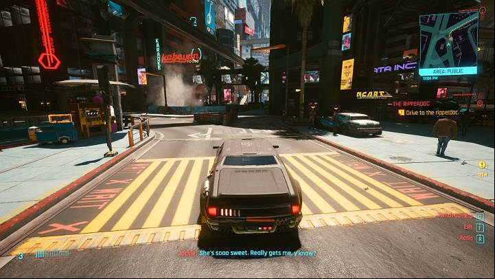 Sit behind the wheel and drive straight to the ripperdoc - Cyberpunk 2077: The Ripperdoc walkthrough - Act 1 - Cyberpunk 2077 Guide
