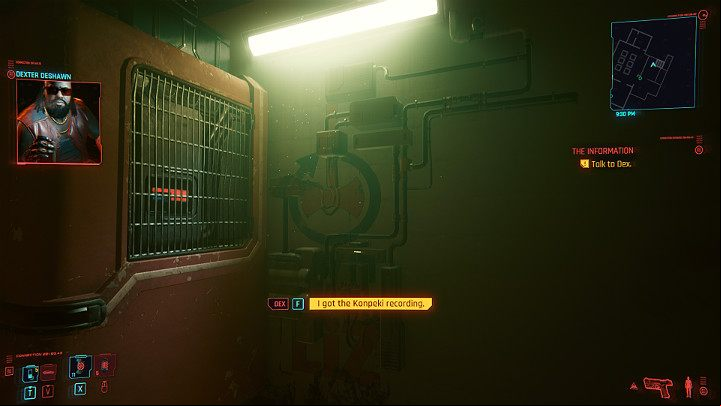 Leave Judy's studio and call Dex - Cyberpunk 2077: The Information walkthrough - Act 1 - Cyberpunk 2077 Guide