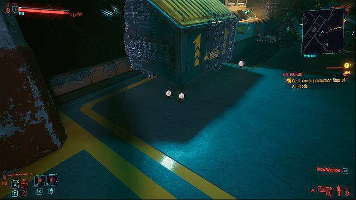 To get to the main hall, just follow Jackie - Cyberpunk 2077: The Pickup walkthrough - Act 1 - Cyberpunk 2077 Guide