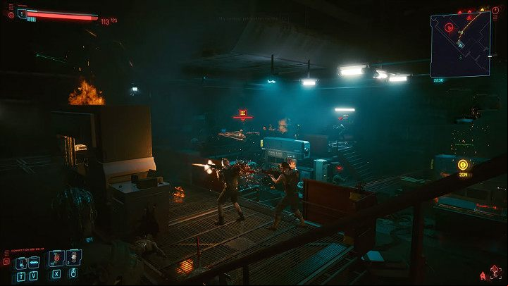 Militech will storm the warehouse and Dum Dum will want to help you escape, leading you to a service shaft - Cyberpunk 2077: The Pickup walkthrough - Act 1 - Cyberpunk 2077 Guide