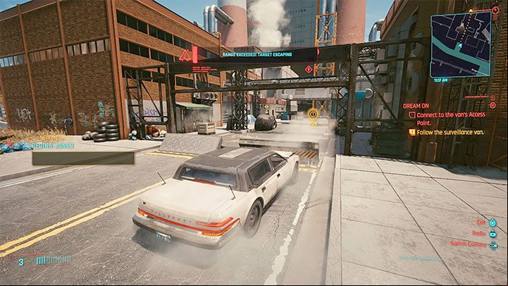 Your destination is a van parked in the Japantown sub-district of Westbrook - Cyberpunk 2077: Dream On walkthrough - Exploration - Cyberpunk 2077 Guide