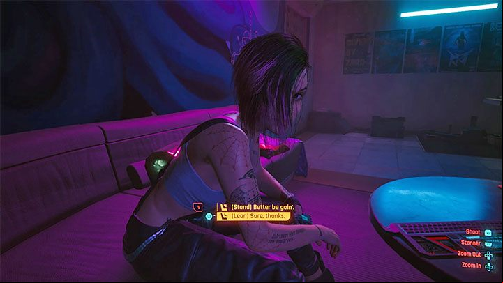 At the end of the party, V will experience further dizziness caused by the Relict malfunction - Cyberpunk 2077: Talkin Bout a Revolution walkthrough - Storyline quests - Cyberpunk 2077 Guide