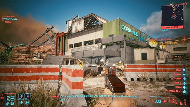 Ultimately, you need to get inside the main Corp-Bud building - Cyberpunk 2077: Riders on the Storm walkthrough - Storyline quests - Cyberpunk 2077 Guide
