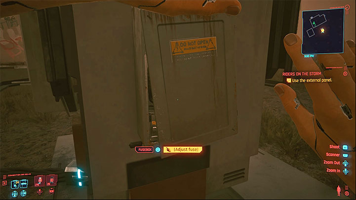 The chase or ride will be stopped by a huge sandstorm, and the heroes will be forced to find shelter on the farm - Cyberpunk 2077: Riders on the Storm walkthrough - Storyline quests - Cyberpunk 2077 Guide