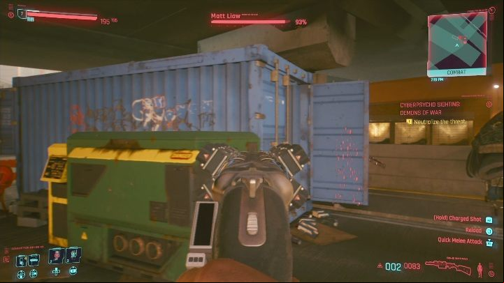 How to start: Complete The Rescue and find your opponent on the map - Cyberpunk 2077: Demons of War - cyberpsycho sighting walkthrough - Cyberpsycho Sighting - mini-bosses - Cyberpunk 2077 Guide