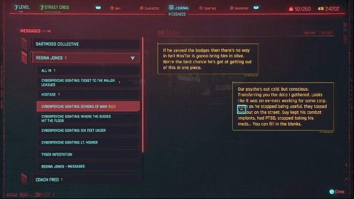 To complete the task you must enter - Cyberpunk 2077: Demons of War - cyberpsycho sighting walkthrough - Cyberpsycho Sighting - mini-bosses - Cyberpunk 2077 Guide