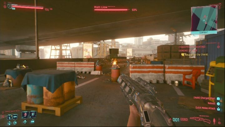 Important information about the fight against Matt Liaw - Cyberpunk 2077: Demons of War - cyberpsycho sighting walkthrough - Cyberpsycho Sighting - mini-bosses - Cyberpunk 2077 Guide