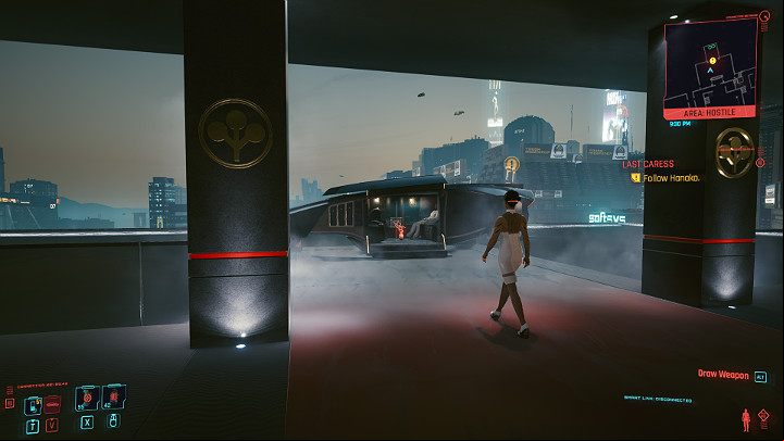 Talk to Hanako and wait for Hellman to come with an AV - Cyberpunk 2077: Last Caress walkthrough - Act 3 - Cyberpunk 2077 Guide