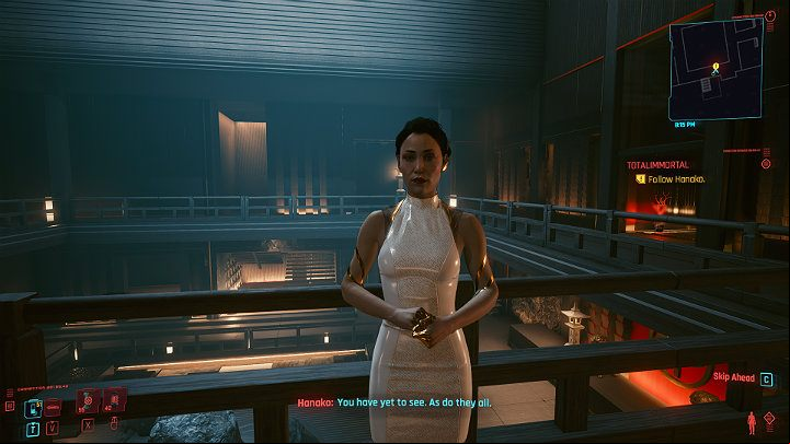 Leave the AV and follow Hanako - Cyberpunk 2077: Totalimmortal walkthrough - Act 3 - Cyberpunk 2077 Guide