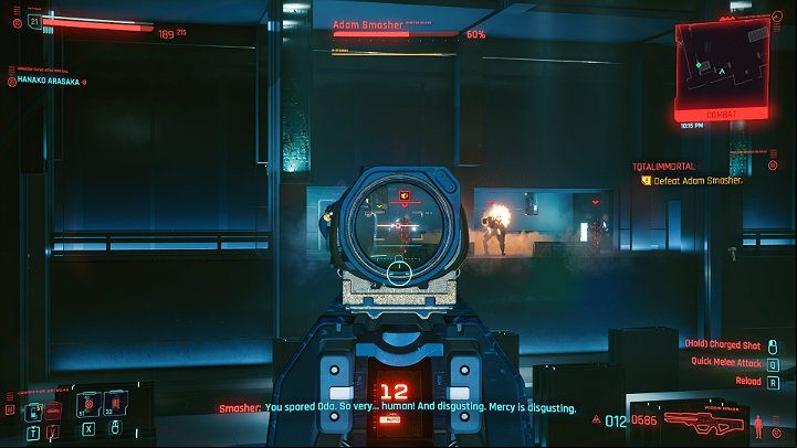 that after moving on to the second phase of the fight, turrets and other additional opponents will appear in the area - Cyberpunk 2077: Totalimmortal walkthrough - Act 3 - Cyberpunk 2077 Guide