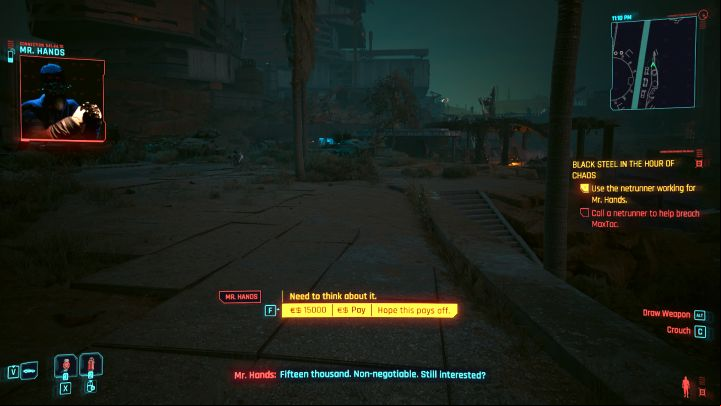 1 - Cyberpunk Phantom Liberty: Black Steel in the Hour of Chaos - walkthrough - Main quests - Cyberpunk 2077 Guide