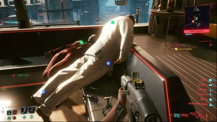 You have to be careful during the Pisces side quest in which you visit Hiromi's office - Cyberpunk 2077: Can you romance Judy Alvarez? - Romances - Cyberpunk 2077 Guide