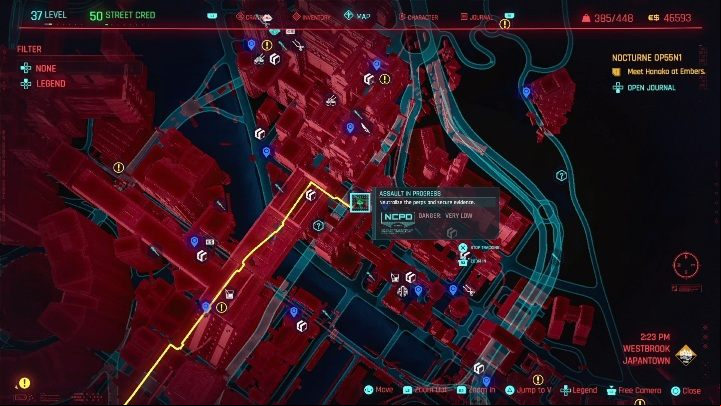 Location: eastern part of Westbrook, Japantown - Cyberpunk 2077: All Perk shards - Secrets & Collectibles - Cyberpunk 2077 Guide