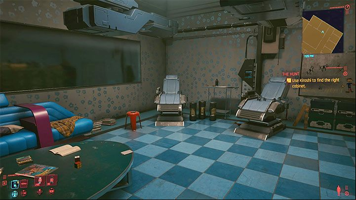 You don't have to thoroughly examine all the laboratory rooms and Quick Scan all the objects within - Cyberpunk 2077: The Hunt (River) walkthrough - Exploration - Cyberpunk 2077 Guide
