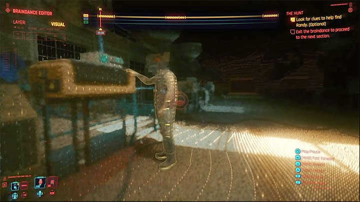 The second braindance is a recording from a barn - Cyberpunk 2077: The Hunt (River) walkthrough - Exploration - Cyberpunk 2077 Guide