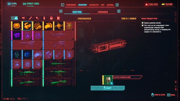 You can use the core for crafting - Cyberpunk Phantom Liberty: What is the use of the Active Chimera Core? - FAQ - Cyberpunk 2077 Guide