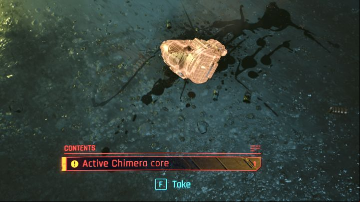 We described the use of the core on a separate page What is the Active Chimera Core - Cyberpunk Phantom Liberty: Spider and the Fly - walkthrough - Main quests - Cyberpunk 2077 Guide