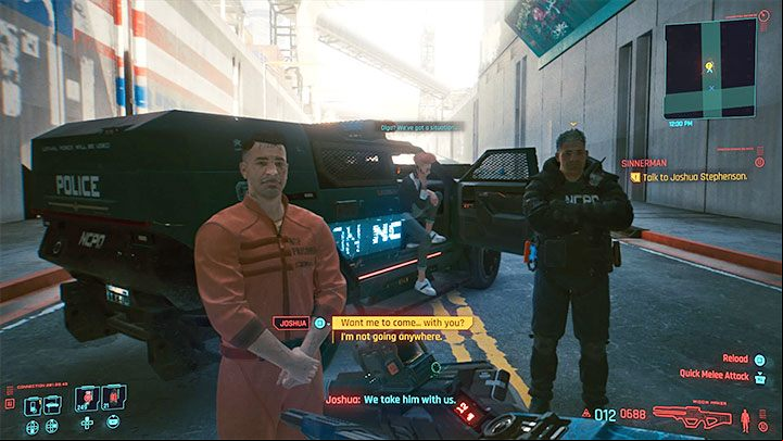 If Joshua is killed, you can get paid by Wakako for the finished job - Cyberpunk 2077: Sinnerman walkthrough - Exploration - Cyberpunk 2077 Guide