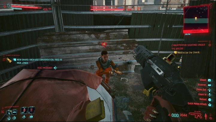 Important information about the fight against Tamara Cosby - Cyberpunk 2077: Too Little, Too Late - cyberpsycho sighting walkthrough - Cyberpsycho Sighting - mini-bosses - Cyberpunk 2077 Guide