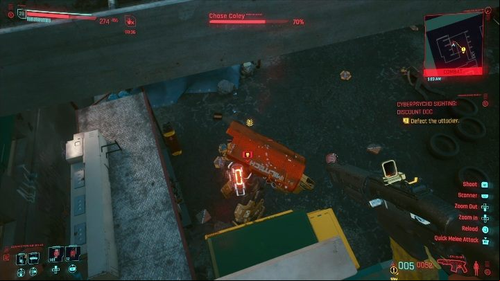 How to start: Complete The Rescue and find your opponent on the map - Cyberpunk 2077: Discount Doc - cyberpsycho sighting walkthrough - Cyberpsycho Sighting - mini-bosses - Cyberpunk 2077 Guide