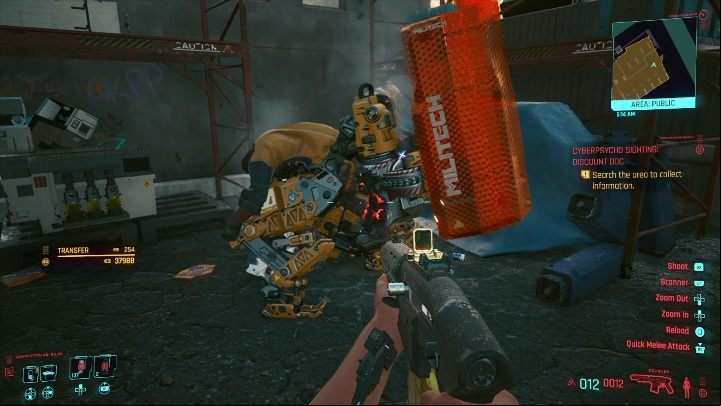 After neutralizing your opponent, get the necessary information: You will find the datashard by searching the main opponent, the bodyguard, and the computer inside - Cyberpunk 2077: Discount Doc - cyberpsycho sighting walkthrough - Cyberpsycho Sighting - mini-bosses - Cyberpunk 2077 Guide