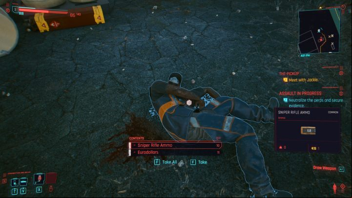 It is also worth to examine the bodies of defeated enemies - Cyberpunk 2077: How to get ammunition? - Combat, stealth and hacking - Cyberpunk 2077 Guide