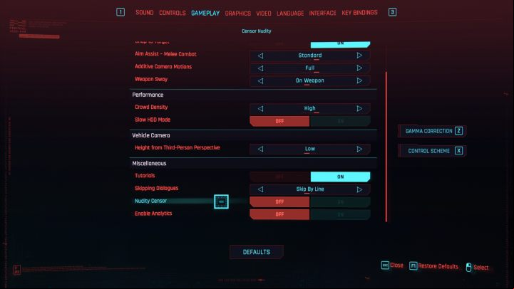 You can enable (or disable) nudity censorship in the game options, in the Gameplay tab - Cyberpunk 2077: Nudity Censorship - how does it work? - Appendix - Cyberpunk 2077 Guide