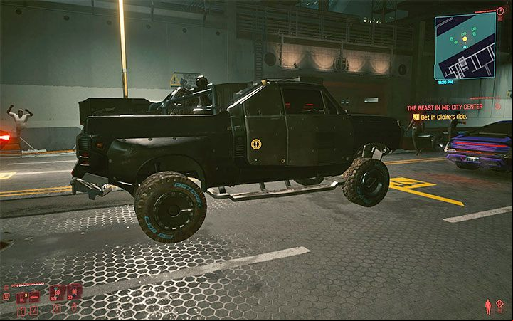 In order to start the race you have to sit in the driver's seat of the vehicle you will use in the race - Cyberpunk 2077: How to unlock Racing in Night City? - Exploration - Cyberpunk 2077 Guide