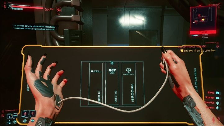The target: data from a computer - Cyberpunk 2077: Thievery, Santo Domingo - gigs, walkthrough, map - Santo Domingo - Cyberpunk 2077 Guide